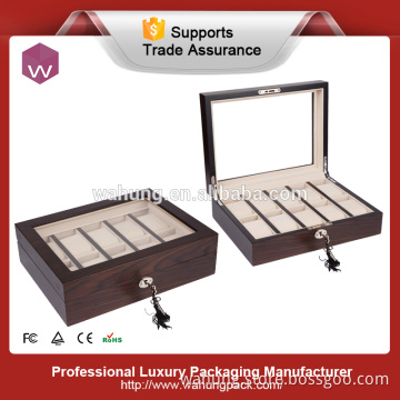 Large Wooden watch display locking box China Manufactuer